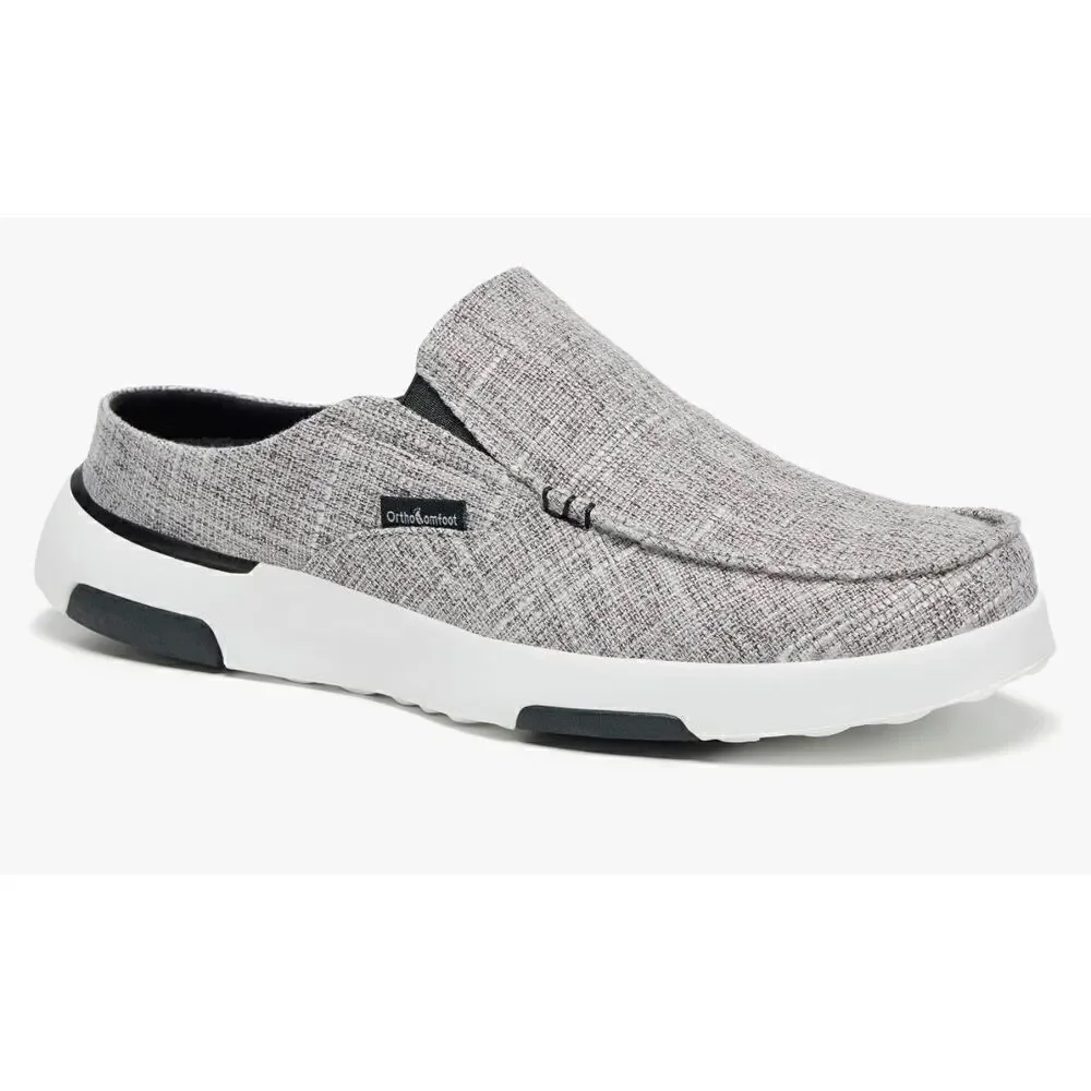 OrthoComfoot Men's Orthopedic Slip-On Loafers Walking Shoes with Arch Support